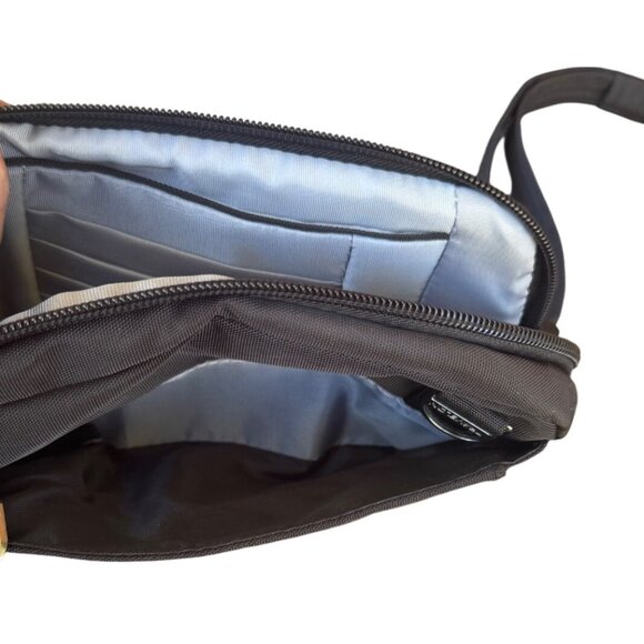 TRAVELON Anti-Theft Metro Convertible Crossbody Small Black Bag RFID - Picture 7 of 12